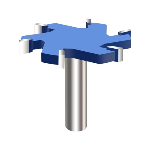 Lochsägen-Sets, 6 Flöten CNC-Fräser For Die Oberflächenbearbeitung Von Spoilboards, 12,7 Mm Schaft, 65 Mm Schnittdurchmesser, Holzfräser, Hobel, Holzbearbeitungswerkzeug von DIGNIFE