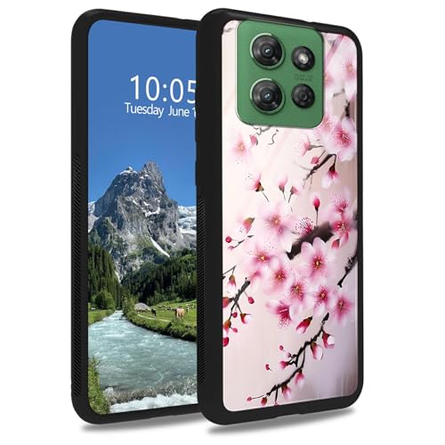 DIGTIALL Cherry Blossom Schutzhülle aus gehärtetem Glas für Motorola Moto G Play 5G 2025/Moto G Power 5G 2025, weiches TPU-Stoßdämpfer, modisch, für Herren und Damen, stoßfeste Schutzhülle von DIGTIALL