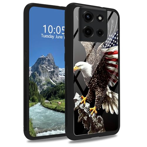 DIGTIALL Schutzhülle aus gehärtetem Glas für Motorola Moto G 5G 2025, Motiv: fliegender Adler mit Flagge, weiches TPU, stoßfest, für Moto G 5G 2025 DIGTIALL Schutzhülle aus gehärtetem Glas für Motorola Moto G 5G 2025, Motiv: fliegender Adler mit Flagge, weiches TPU, stoßfest, für Moto G 5G 2025 von DIGTIALL