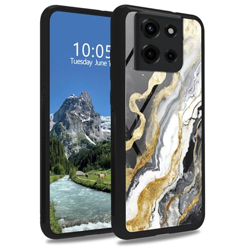 DIGTIALL Schutzhülle aus gehärtetem Glas für Motorola Moto G 5G 2025, stoßfest, stoßfest, für Motorola Moto G 5G 2025, Schwarz / goldfarben DIGTIALL Schutzhülle aus gehärtetem Glas für Motorola Moto G 5G 2025, stoßfest, stoßfest, für Motorola Moto G 5G 2025, Schwarz / goldfarben von DIGTIALL