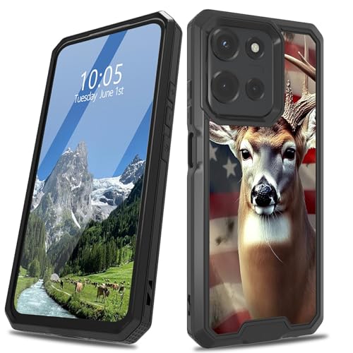 DIGTIALL Schutzhülle für Motorola Moto G 5G 2025 für Herren und Damen, für Moto G 5G 2025, zweilagig, strapazierfähig, stoßfest, robust, Schutzhülle für Moto G 5G 2025, Flaggenhirsche DIGTIALL Schutzhülle für Motorola Moto G 5G 2025 für Herren und Damen, für Moto G 5G 2025, zweilagig, strapazierfähig, stoßfest, robust, Schutzhülle für Moto G 5G 2025, Flaggenhirsche von DIGTIALL