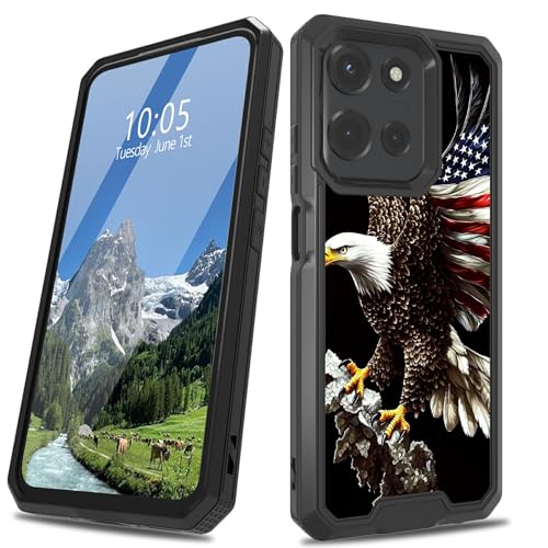 DIGTIALL Schutzhülle für Motorola Moto G Play 5G 2025/Moto G Power 5G 2025, zweilagig, strapazierfähig, stoßfest, robust, Schutzhülle für Moto G Play 5G 2025/Moto G Power 5G 2025, fliegender Adler mit DIGTIALL Schutzhülle für Motorola Moto G Play 5G 2025/Moto G Power 5G 2025, zweilagig, strapazierfähig, stoßfest, robust, Schutzhülle für Moto G Play 5G 2025/Moto G Power 5G 2025, fliegender Adler mit von DIGTIALL