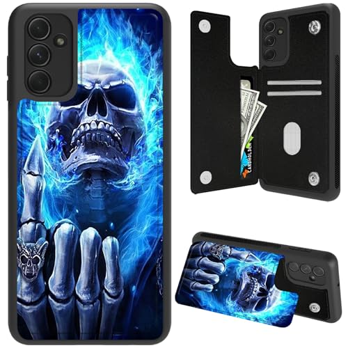 DIGTIALL Schutzhülle für Samsung Galaxy A16 5G mit Kartenhalter und RFID-Schutz für Damen und Herren, PU-Leder, Ständer, stoßfest, Schutzhülle für Samsung A16 5G von DIGTIALL