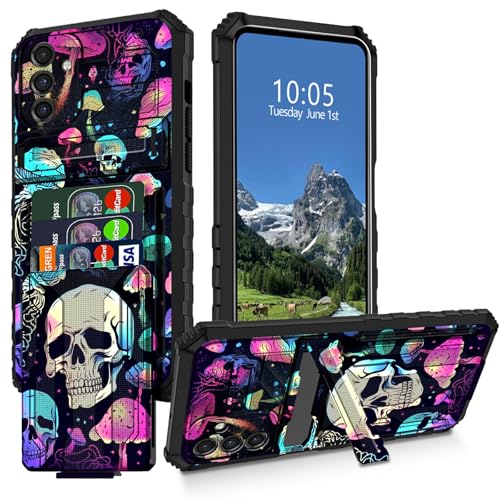 DIGTIALL Schutzhülle für Samsung Galaxy A16 5G mit abnehmbarer Halterung, Kreditkartenfach und Ständer, Pilzschädel Design, doppellagig, strapazierfähig, stoßfest DIGTIALL Schutzhülle für Samsung Galaxy A16 5G mit abnehmbarer Halterung, Kreditkartenfach und Ständer, Pilzschädel Design, doppellagig, strapazierfähig, stoßfest von DIGTIALL