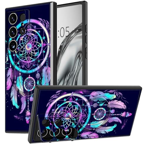 DIGTIALL Schutzhülle für Samsung Galaxy S25 Ultra, mit Ständer und Kamera-Abdeckung, für Galaxy S25 Ultra, zweilagig, strapazierfähig, stoßfest, Regenbogen-Traumfänger DIGTIALL Schutzhülle für Samsung Galaxy S25 Ultra, mit Ständer und Kamera-Abdeckung, für Galaxy S25 Ultra, zweilagig, strapazierfähig, stoßfest, Regenbogen-Traumfänger von DIGTIALL