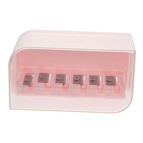 DIKACA 1 Satz Bleistiftspitzer Schule Anspitzer pencil sharpener bleistift spitzmaschine Schulspitzer schreibwaren Kinderspitzer aus Kunststoff Bürostiftschärfer Plastik Rosa von DIKACA