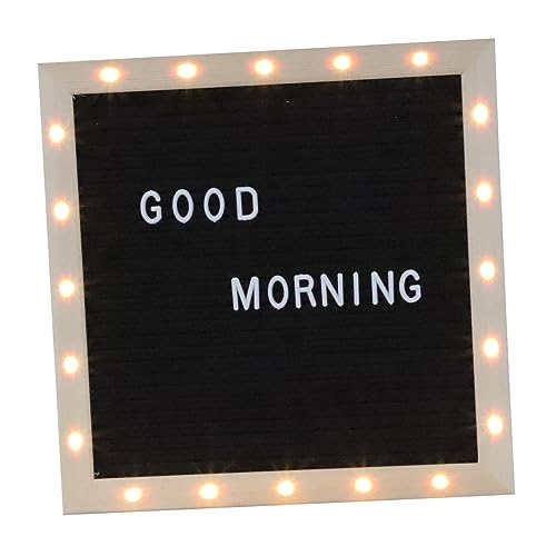 DIKACA 1 Satz Filz-message-board Bastelanhänger Aus Holz Fliesen-pinnwand Stehendes Schwarzes Brett Alphabettafel Gerahmte Pinnwand Stoff Nachricht Hängendes Brett Mini Neugeboren Gefühlt von DIKACA