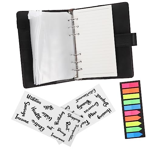 DIKACA 1 Satz Handbuch kreditkartenhalter credit card holder Haushaltsbuch Haushaltsplaner notizbuch Notizblock Budgetordner mit Bargeldumschlägen Geld sparende Lieferungen Legierung von DIKACA