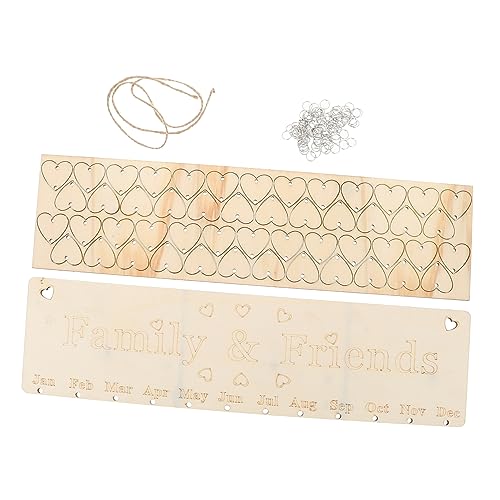DIKACA 1 Satz Kalender-Anhänger hängend Tag Erinnerungstafel für die Wand Kalendererinnerung DIY Familienkalender zum Aufhängen Holz DIKACA 1 Satz Kalender-Anhänger hängend Tag Erinnerungstafel für die Wand Kalendererinnerung DIY Familienkalender zum Aufhängen Holz von DIKACA