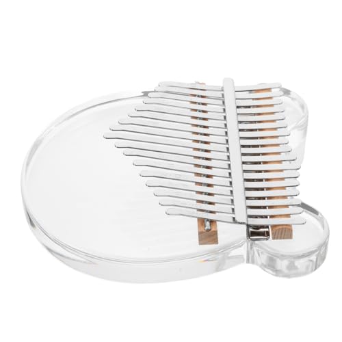 DIKACA 1 Satz Kristall-daumen Mini-kalimba-klavier Finger Kalimba Fingerklavier Kalimba Für Anfänger Acryl Transparent von DIKACA