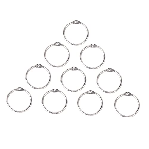 DIKACA 10 Stück Schnallenring für Album Schlüssel runden Bindemittel artikulierte Ringe Scrapbook-Ringe Album Ringe 65 mm Albumring Silver DIKACA 10 Stück Schnallenring für Album Schlüssel runden Bindemittel artikulierte Ringe Scrapbook-Ringe Album Ringe 65 mm Albumring Silver von DIKACA