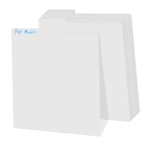 DIKACA 10 Stück Und Trennzeichen X Führungen Stabiles Regalmaterial Karteikarte Archivierung Sichtbar Für DIY Zoll Indexierung Organisieren Sichere Buchsammlungen Leere Dvd Weiße DIKACA 10 Stück Und Trennzeichen X Führungen Stabiles Regalmaterial Karteikarte Archivierung Sichtbar Für DIY Zoll Indexierung Organisieren Sichere Buchsammlungen Leere Dvd Weiße von DIKACA