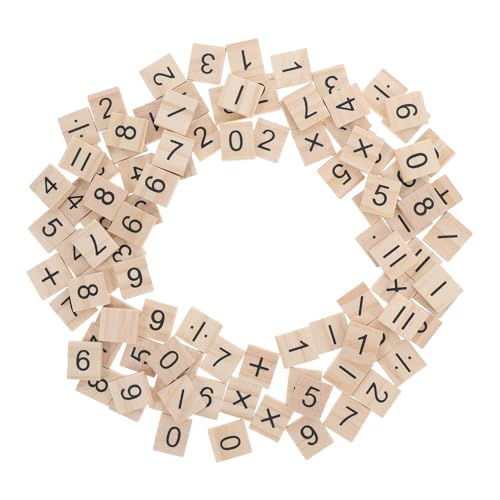 DIKACA 100Stücke Mini Holzzahlenfliesen für Mathematikunterricht DIY Craft und Interaktive Spiele Holz mit Symbolen für Kindergarten und Schule Fördert DIKACA 100Stücke Mini Holzzahlenfliesen für Mathematikunterricht DIY Craft und Interaktive Spiele Holz mit Symbolen für Kindergarten und Schule Fördert von DIKACA