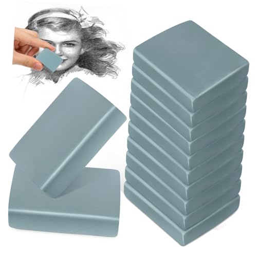 DIKACA 12 Stück Skizzenradierer zum Zeichnen Radiergummis zum Zeichnen Radiergummis Masse reiben Zeichnung Block Radiergummi zum Skizzieren Knieförmiger Kunstradierer Plastilin Blau DIKACA 12 Stück Skizzenradierer zum Zeichnen Radiergummis zum Zeichnen Radiergummis Masse reiben Zeichnung Block Radiergummi zum Skizzieren Knieförmiger Kunstradierer Plastilin Blau von DIKACA