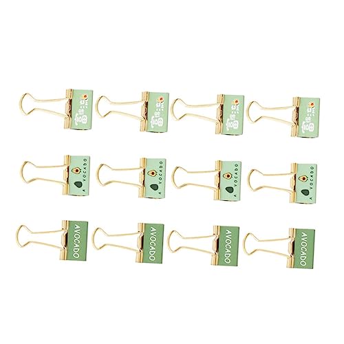 DIKACA 12 Stücke Elliot Ordner Büro Schule Clips Papier Clip Clamp Binder Grün Metall DIKACA 12 Stücke Elliot Ordner Büro Schule Clips Papier Clip Clamp Binder Grün Metall von DIKACA