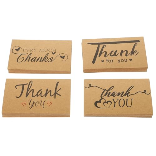 DIKACA 120St dankeskarten thank you cards Dankeschön-Aufkleber Geschenkkarten hochzeitsdeko danke Visitenkarten Shop-Zubehör empfindlich Grußkarte Karte schmücken danke dir Karte von DIKACA