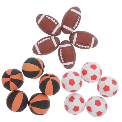 DIKACA 15 Stück Kugelradiergummi Party Ball federnd Schlüssel biegsam Mini Sport Kompakte kawaii Radiergummis verschleißfeste Radiergummis lustiger Radiergummi Eraser im Klassenzimmer tpr DIKACA 15 Stück Kugelradiergummi Party Ball federnd Schlüssel biegsam Mini Sport Kompakte kawaii Radiergummis verschleißfeste Radiergummis lustiger Radiergummi Eraser im Klassenzimmer tpr von DIKACA