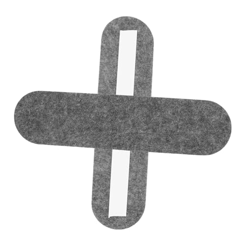 DIKACA 2 Stück Selbstklebbares Filzbrett Pinnwandstreifen Aus Filz Vorstand Für Das Amt Schlüsselanhänger Für Die Wand Patch-board Filzplatte Für Die Wand Anzeigetafel Dark Grey Gefühlt von DIKACA