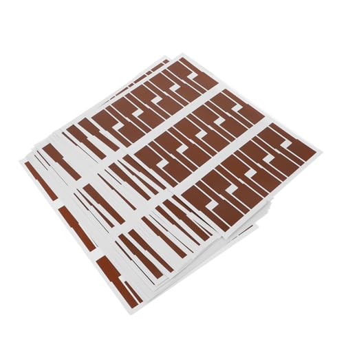 DIKACA 20 Blatt Kabeletikettaufkleber Etiketten zum Organisieren Etiketten für Kabel wasserfeste, bedruckbare Etiketten Klebeband Etikettendrucker für Kabel Drahtmarkierungen Braun von DIKACA
