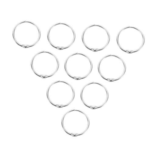 DIKACA 20 Stück Snap Stationery Circle Book Kleine Schlüsselanhänger Zum Basteln Große Schlüsselanhänger Bulk Binder Clip Größe Bindeschnalle Ring Wiederverwendbarer Ring DIKACA 20 Stück Snap Stationery Circle Book Kleine Schlüsselanhänger Zum Basteln Große Schlüsselanhänger Bulk Binder Clip Größe Bindeschnalle Ring Wiederverwendbarer Ring von DIKACA