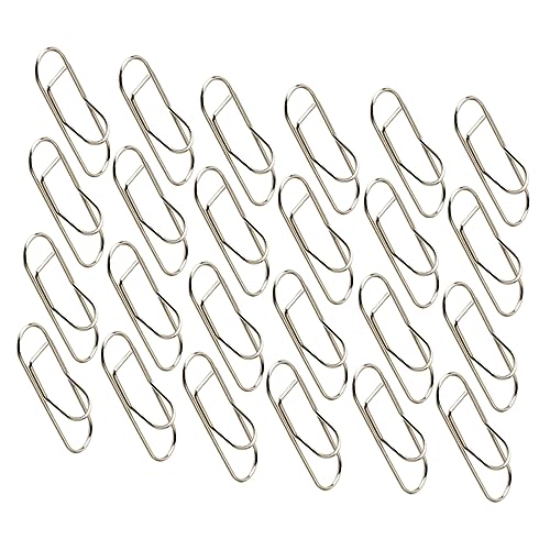 DIKACA 24 Stück Büroklammer Papierclip Stiftclip Stifthalterclip Aus Metall Silver DIKACA 24 Stück Büroklammer Papierclip Stiftclip Stifthalterclip Aus Metall Silver von DIKACA