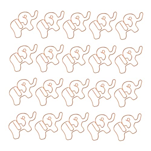 DIKACA 25 Stück Katze Büroklammer Bürobedarf Memo-klemmen Lesezeichenclip in Tierform Büroklammer in Tierform Büroklammern Für Studenten Fotoclips Clips in Tierform Metall Golden von DIKACA