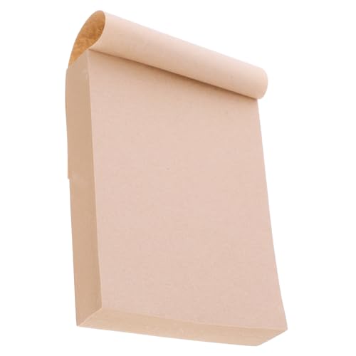 DIKACA 4 Luftzug Notizblock schreibheft Skizzenbuch kladden Pocket Notebook Tagebuch-Notizbuch Taschennotizbuch Memos digitales notizbuch Planke Nachrichtenpapier leeres Notizpapier Brown von DIKACA