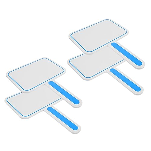 DIKACA 4 Stück Anzeigetafel Tafel löschen für Whiteboard-Radierer Trockenlöschtafel klein Planke schreibtafel buchstabentafel zählbrett weißes Löschbrett doppelseitiges Whiteboard Schaum von DIKACA