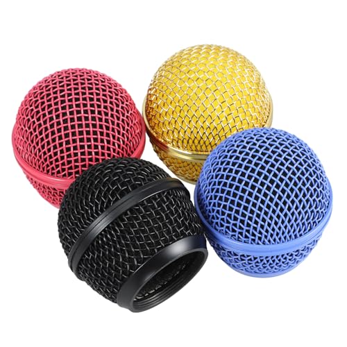 DIKACA 4 Stück Mikrofon-Mesh-Kopf Mikrofonabdeckung Maschengitter Mikrofongitter farbig Ersatzbildschirm für Mikrofone Mikrofonkopf aus Metall Metallgitter für Mikrofon DIKACA 4 Stück Mikrofon-Mesh-Kopf Mikrofonabdeckung Maschengitter Mikrofongitter farbig Ersatzbildschirm für Mikrofone Mikrofonkopf aus Metall Metallgitter für Mikrofon von DIKACA