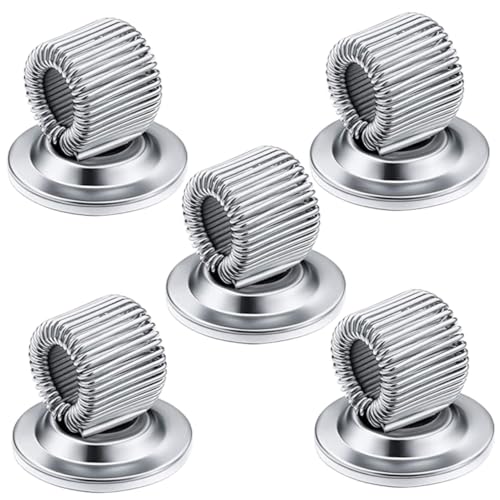 DIKACA 5 Stück Metallstifte Bleistifthalter Stifthalter Kompakter Stiftclip Stabiler Stiftfederring Täglicher Gebrauch Stifthalter Selbstklebender Stiftclip von DIKACA