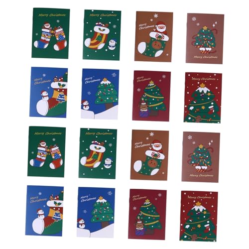 DIKACA 50 Weihnachtsbuch schreibutensilien Letter Paper -Notizbuch weihnachtsjournal notizbücher Mini-Taschennotizbuch Notizbuch im Taschenformat Cartoon-Notizblock Karikatur von DIKACA