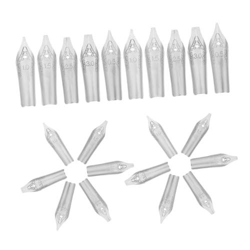 DIKACA 60 Stück Füllfederhalterfeder feiner Tipps Brunnenstift Stifte für Tagebuch Kalligraphie-Metallfedern Federn für Stift Füllfederhalterspitzen Standard -Stiftnibs Silber DIKACA 60 Stück Füllfederhalterfeder feiner Tipps Brunnenstift Stifte für Tagebuch Kalligraphie-Metallfedern Federn für Stift Füllfederhalterspitzen Standard -Stiftnibs Silber von DIKACA