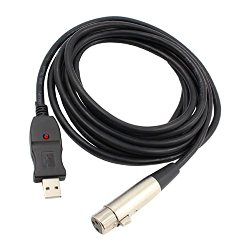 DIKACA Adapter für Mikrofone Audiokabelanschluss Mic-Link-Converter-Kabel Adapter zum Aufnehmen USB zu xlr mikrofon konverter Kabel für die Aufnahme Verbindungskabel PVC Schwarz DIKACA Adapter für Mikrofone Audiokabelanschluss Mic-Link-Converter-Kabel Adapter zum Aufnehmen USB zu xlr mikrofon konverter Kabel für die Aufnahme Verbindungskabel PVC Schwarz von DIKACA