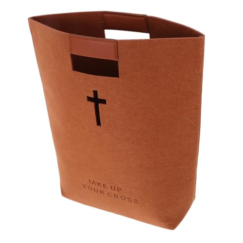 DIKACA Bibel Aufbewahrungstasche Reisetasche Tasche für die Bibel Bibeltasche für Damen Kirchentasche Filztasche Handtasche aus Filz Große Einkaufstasche Bibel Tasche gefühlt Hellbraun DIKACA Bibel Aufbewahrungstasche Reisetasche Tasche für die Bibel Bibeltasche für Damen Kirchentasche Filztasche Handtasche aus Filz Große Einkaufstasche Bibel Tasche gefühlt Hellbraun von DIKACA