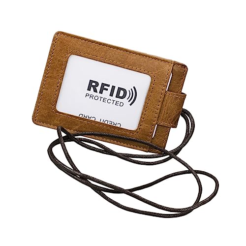 DIKACA Id-paket Ausweis Halter Lanyard Seilhalter Schutz Für Namensschilder Light Brown DIKACA Id-paket Ausweis Halter Lanyard Seilhalter Schutz Für Namensschilder Light Brown von DIKACA