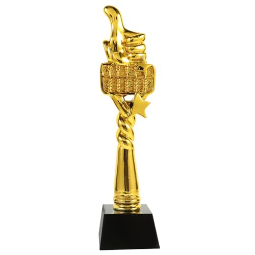 DIKACA Spiel Trophäe kompakte Preistrophäe Trophäe vergeben - -Trophäen Kompakte Trophäe belohnung activity für multifunktionaler Sportpokal Harz liefert Golden von DIKACA