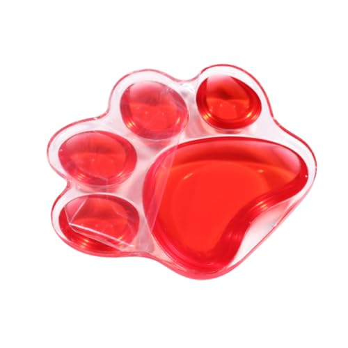 DIKACA Transparentes Katzenpfoten Handgelenkpolster aus Silikon für Ergonomische Unterstützung Rutschfestes Mauspad für Computer und Gaming Stilvolles Design für Angenehmes von DIKACA