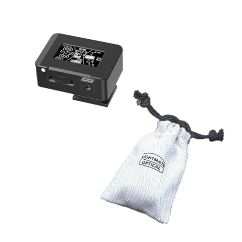 Lichtmesser LED-Anzeige Kamera-Lichtmesser mit Kaltschuh for DSLR-Kamerafotografie, individuelles Zubehör Für LED/Leuchtstofflampen, Industrie(Black Set) von DIKAMAN