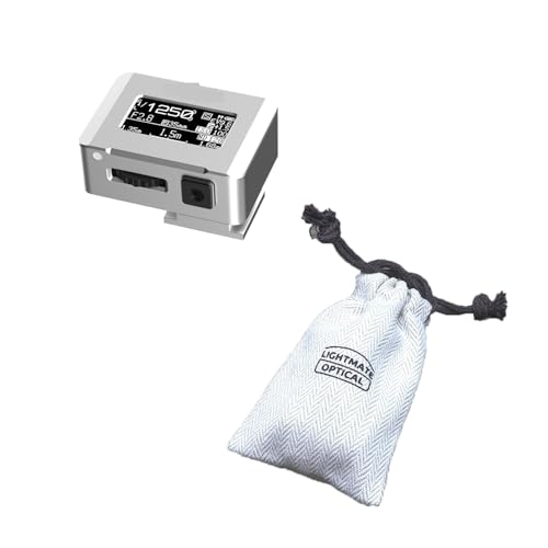 Lichtmesser LED-Anzeige Kamera-Lichtmesser mit Kaltschuh for DSLR-Kamerafotografie, individuelles Zubehör Für LED/Leuchtstofflampen, Industrie(Silver Set) von DIKAMAN