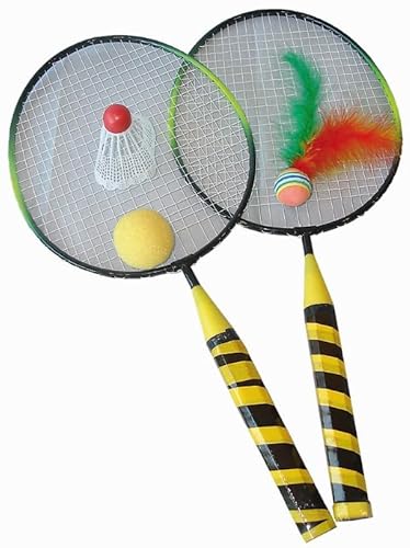 Dimasa - Badminton-Set kurz mit Ball Spielzeug, mehrfarbig (DIM00023) von DIMASA