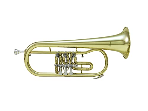 DIMAVERY FH-310D B-Flügelhorn Drehventil | Konzert-B-Flügelhorn mit Drehventilen DIMAVERY FH-310D B-Flügelhorn Drehventil | Konzert-B-Flügelhorn mit Drehventilen von DIMAVERY