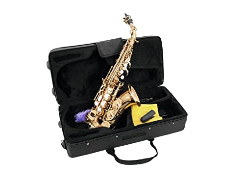 DIMAVERY SP-20 Bb Sopransaxophon, gold | Sopran-Saxophon, gebogen von DIMAVERY