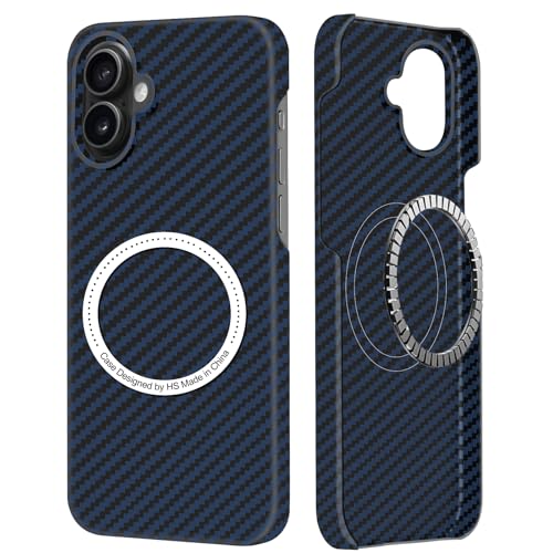 DIMIYER Kohlefaser für iPhone 16 Hülle, Carbon Textur Handyhülle aus echter Aramidfaser, Ultradünne und leichte mit Magnetisch, Cover Case Tasche für iPhone 16 Hülle Carbon Kohlefaser Design DIMIYER Kohlefaser für iPhone 16 Hülle, Carbon Textur Handyhülle aus echter Aramidfaser, Ultradünne und leichte mit Magnetisch, Cover Case Tasche für iPhone 16 Hülle Carbon Kohlefaser Design von DIMIYER