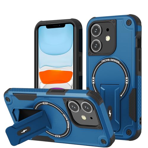 DIMIYER Panzerhülle für iPhone 11 Hülle mit Ständer, Heavy Duty Schutzhülle für iPhone 11 Hülle, Ganzkörper Militärischer Robust Stoßfest Handyhülle für iPhone 11 Case, 6,1 Zoll von DIMIYER