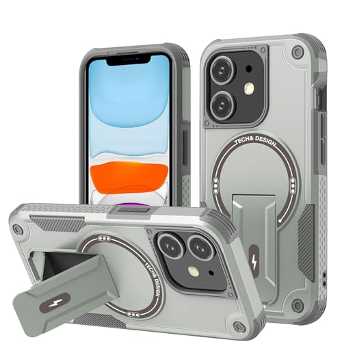 DIMIYER Panzerhülle für iPhone 11 Hülle mit Ständer, Heavy Duty Schutzhülle für iPhone 11 Hülle, Ganzkörper Militärischer Robust Stoßfest Handyhülle für iPhone 11 Case, 6,1 Zoll von DIMIYER