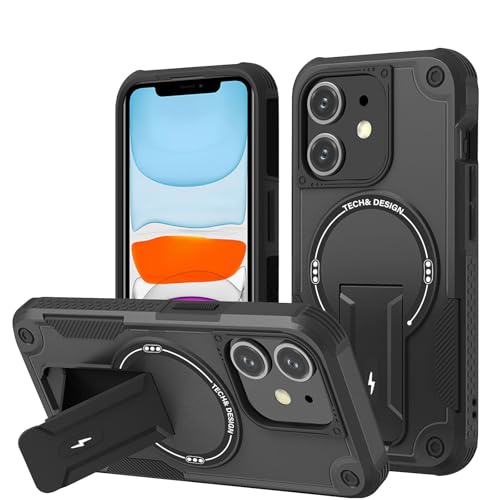 DIMIYER Panzerhülle für iPhone 11 Hülle mit Ständer, Heavy Duty Schutzhülle für iPhone 11 Hülle, Ganzkörper Militärischer Robust Stoßfest Handyhülle für iPhone 11 Case, 6,1 Zoll von DIMIYER