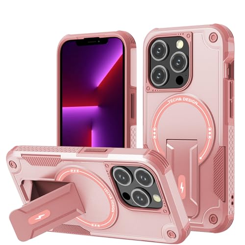 DIMIYER Panzerhülle für iPhone 13 Pro mit Ständer, Heavy Duty Schutzhülle, Ganzkörper Militärischer Robust Stoßfest Handyhülle Case von DIMIYER