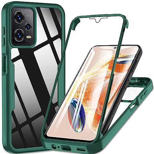 DIMIYER für Xiaomi Redmi Note 12 Pro 5G Hülle, für Xiaomi Poco X5 Pro 5G Hülle, 360° Rundumschutz Robust Bumper Case Outdoor Stoßfest Handyhülle für Note 12 Pro 5G Hülle Mit Eingebautem Displayschutz von DIMIYER