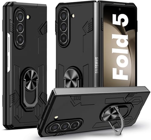 Panzerhülle für Samsung Galaxy Z Fold 5 Hülle mit Ständer, Heavy Duty Schutzhülle für Samsung Z Fold 5 Hülle, Ganzkörper Militärischer Robust Stoßfest Handyhülle für Samsung Fold 5 Case Panzerhülle für Samsung Galaxy Z Fold 5 Hülle mit Ständer, Heavy Duty Schutzhülle für Samsung Z Fold 5 Hülle, Ganzkörper Militärischer Robust Stoßfest Handyhülle für Samsung Fold 5 Case von DIMIYER