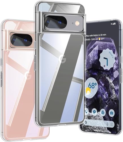 Transparent Handyhülle für Google Pixel 8 Hülle, für Google Pixel 8 Case Dünne Weiche Silikon Dünn Durchsichtige Kratzfest Stoßfeste für Google Pixel 8 5G ClearHülle von DIMIYER